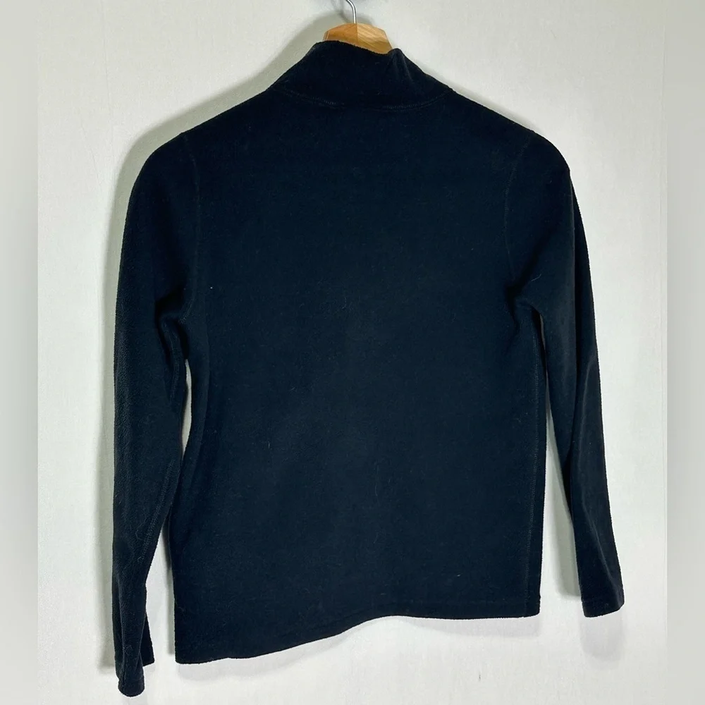 Orage Kids Black Fleece Quarter Zip Pullover Mid Layer‎ Sweater Size M 10